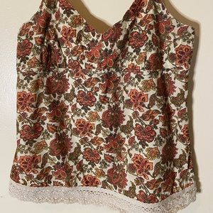 Cato Women Floral Vintage Blouse. L
